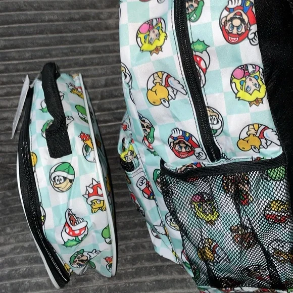 Super Mario Backpack & matching lunch box set